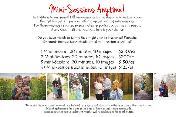 Mini-Sessions Anytime
